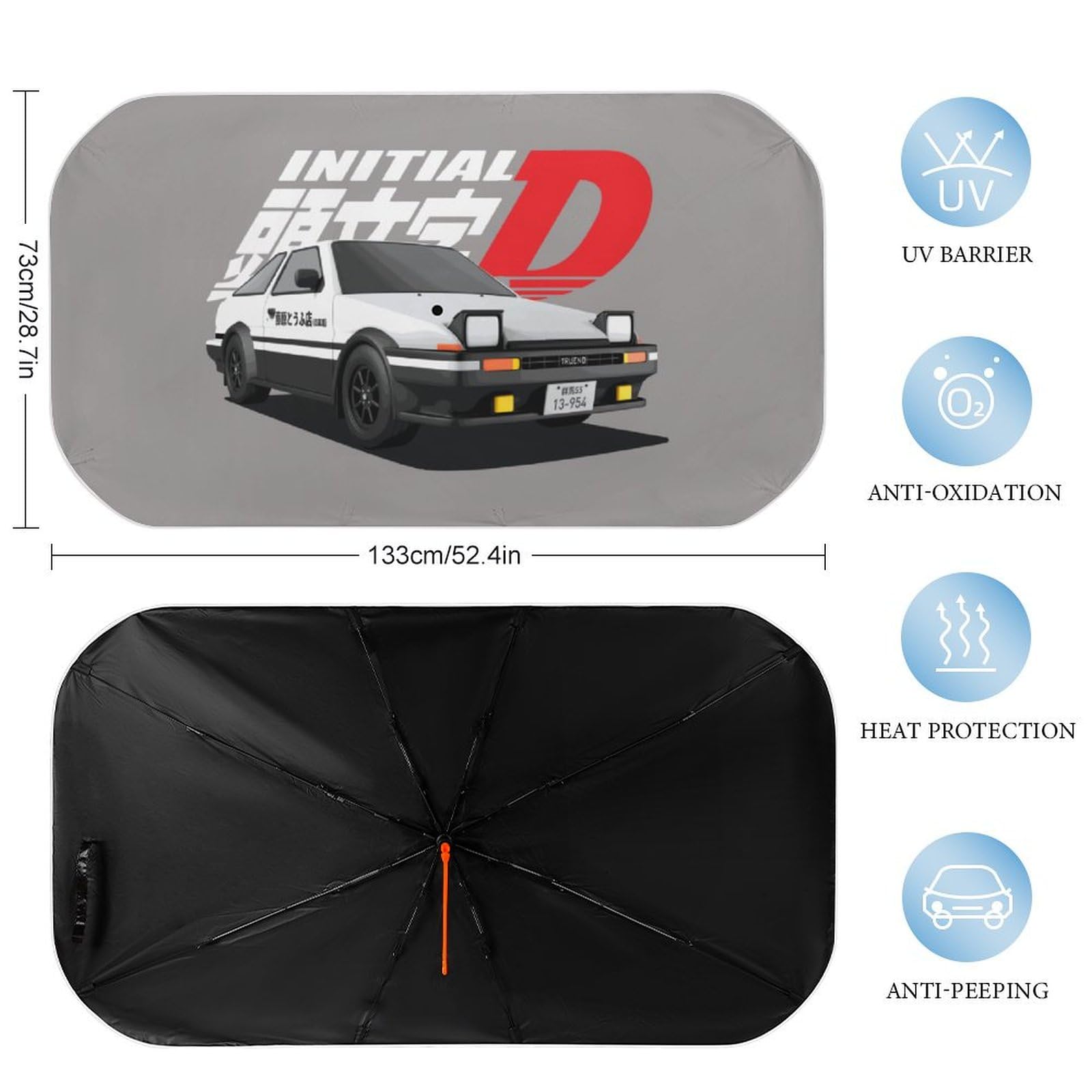 頭文字Ｄ⭐︎サンシェード（カーシェード）４種⭐︎放映初期モノ⭐︎未使用 Amazon.co.jp: 車用サンシェード 頭文字d イニシャル D